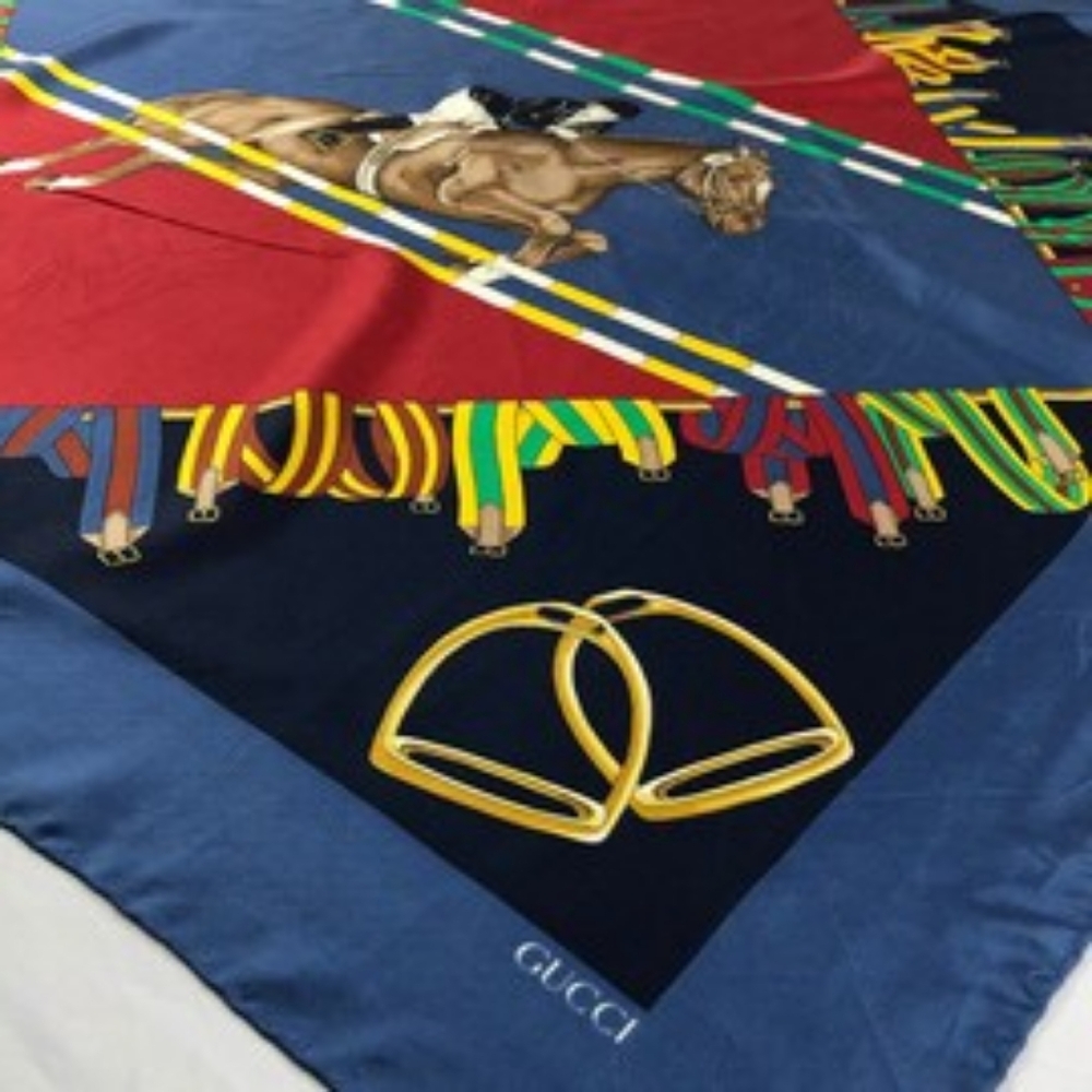 GUCCI SCIARPA IN SETTA SCARF - Picture 8 of 8